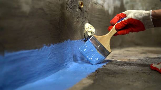 Commercial Exterior Waterproofing project at a Linden, NJ business property by SJ Waterproofing Pros